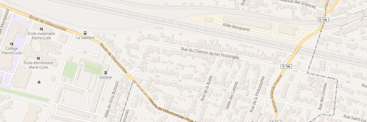 Plan du 26 Rue du Chem de Fer Prolongee à Bondy