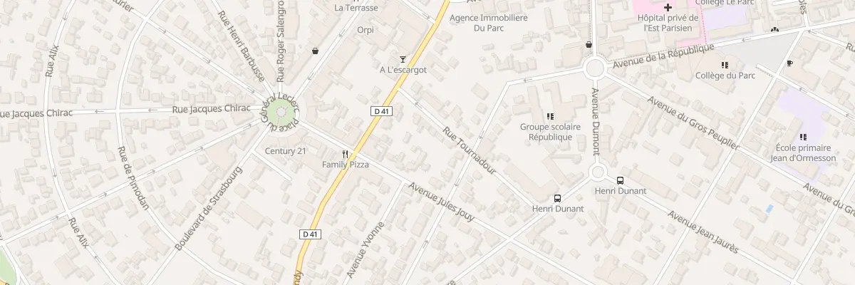 Plan du 10 Rue Tournadour à Aulnay-sous-Bois