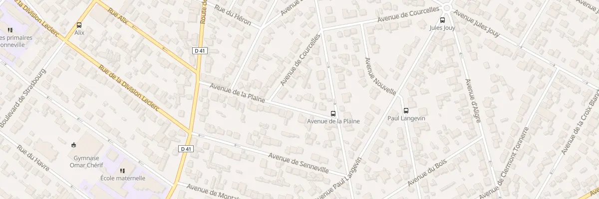Plan du 21B Av de la Plaine à Aulnay-sous-Bois