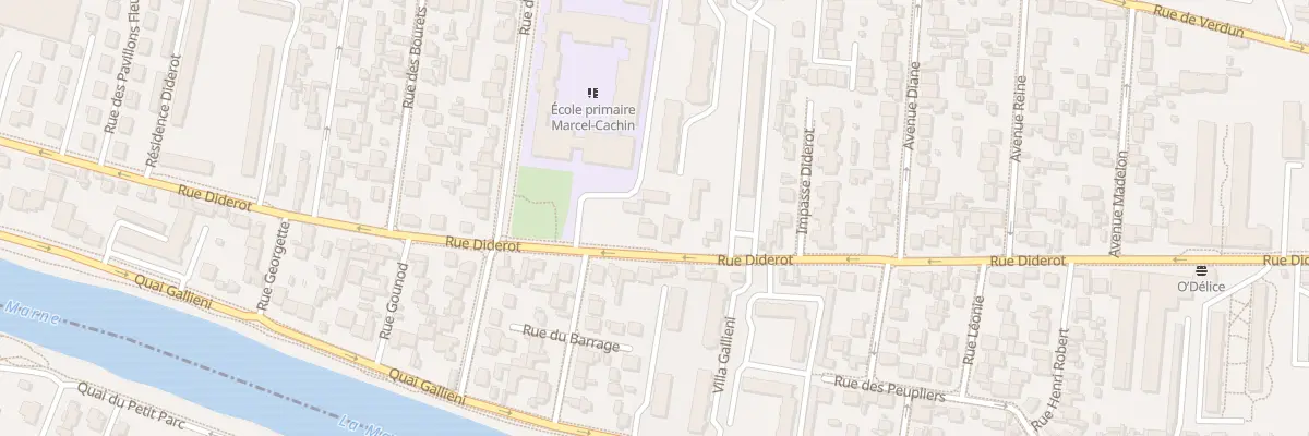 Plan du 91 Rue Diderot à Champigny-sur-Marne