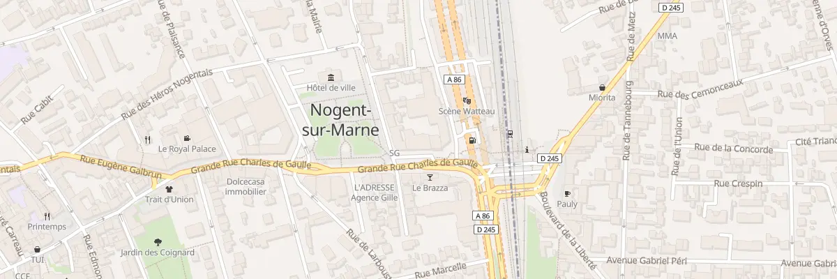 Plan du 173 Gr Rue Charles de Gaulle à Nogent-sur-Marne