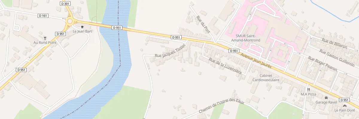 Plan du 5 Rue Jacques Tissier à Saint-Amand-Montrond