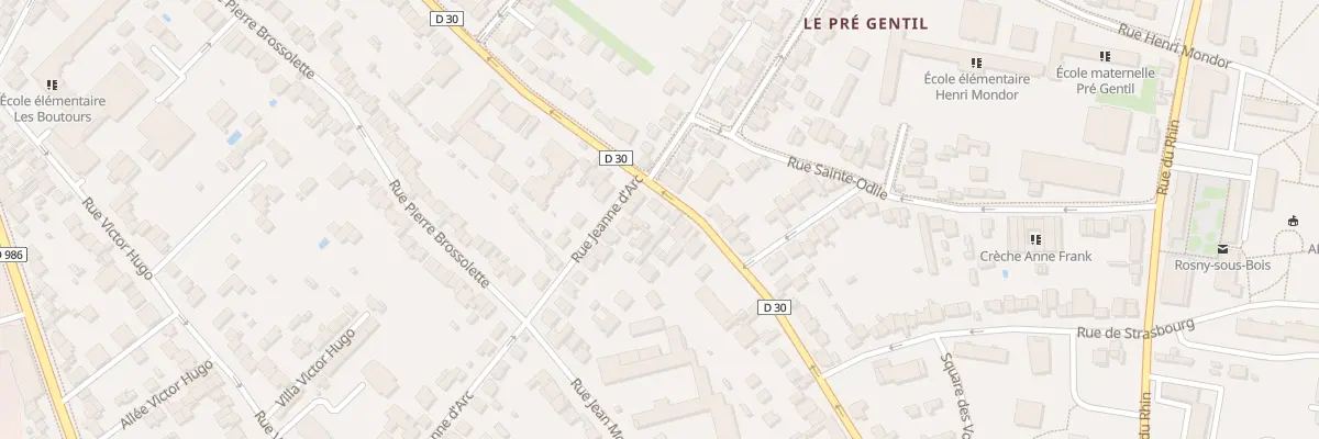 Plan du 116 Rue du Gen Leclerc à Rosny-sous-Bois