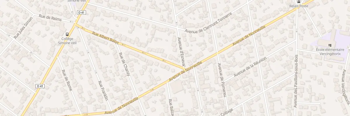 Plan du 39 Rue Albert Ballet à Aulnay-sous-Bois