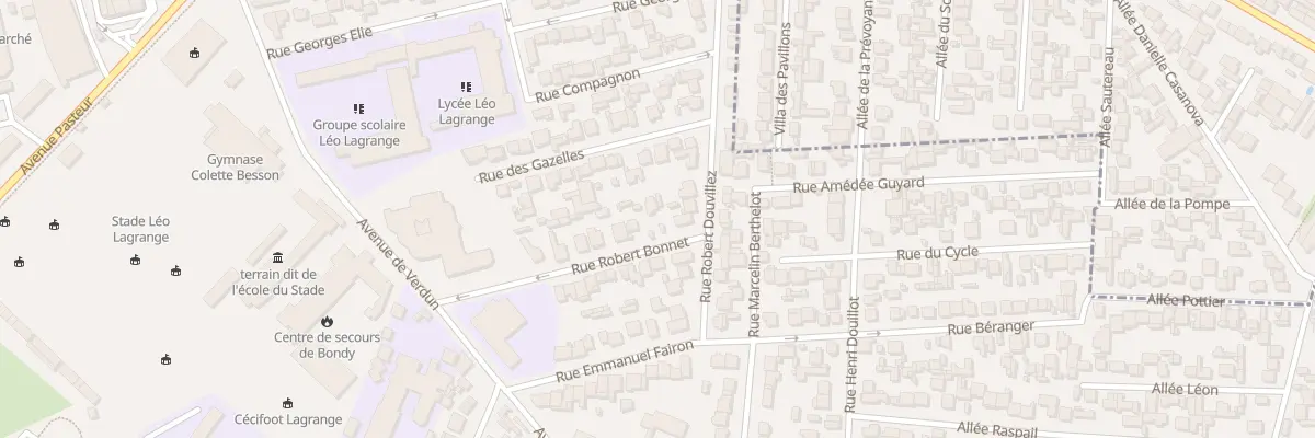 Plan du 19 Rue Robert Bonnet à Bondy