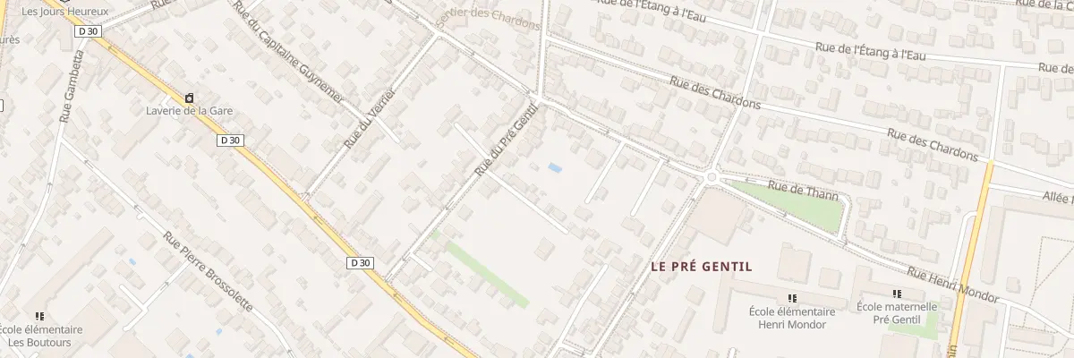 Plan du 28 Rue du Pré Gentil à Rosny-sous-Bois