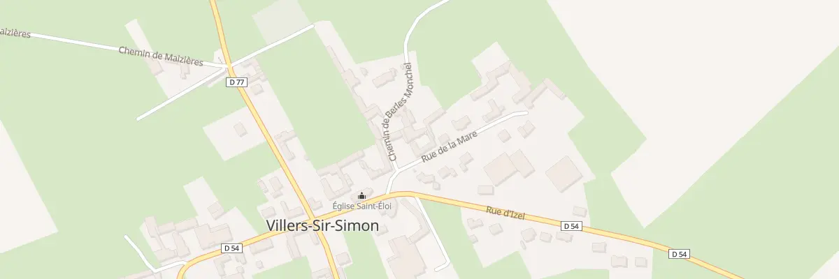 Plan du 1 Rue de la Mare à Villers-Sir-Simon