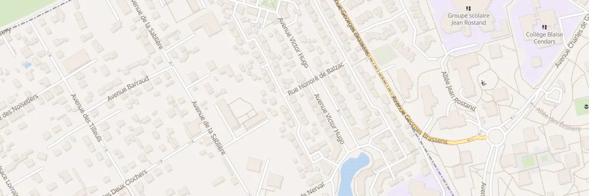 Plan du 17 Rue Alfred de Vigny à Limeil-Brévannes