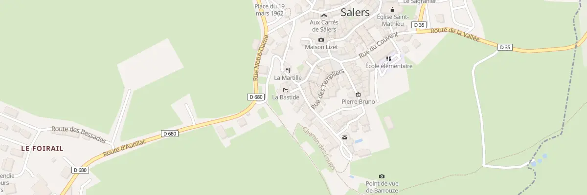 Plan du 5182 Le Bourg à Salers