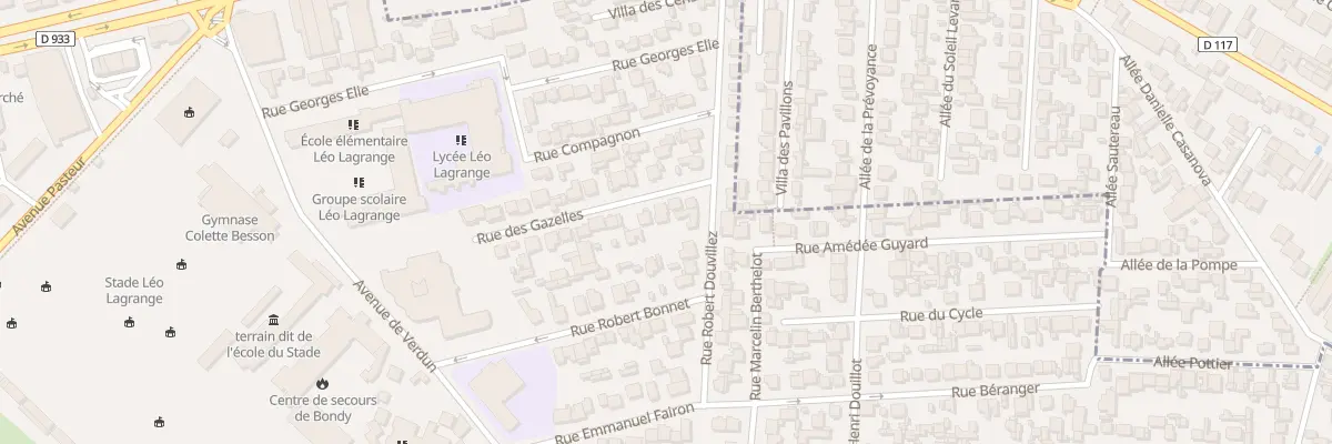 Plan du 5 Rue des Gazelles à Bondy