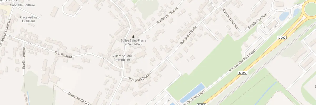Plan du 15 Rue Jean Jaurès à Villers-Saint-Paul