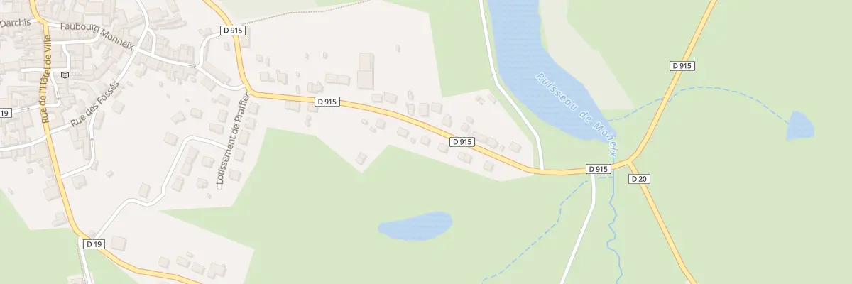 Plan du 58 Fg Monneix à Évaux-les-Bains