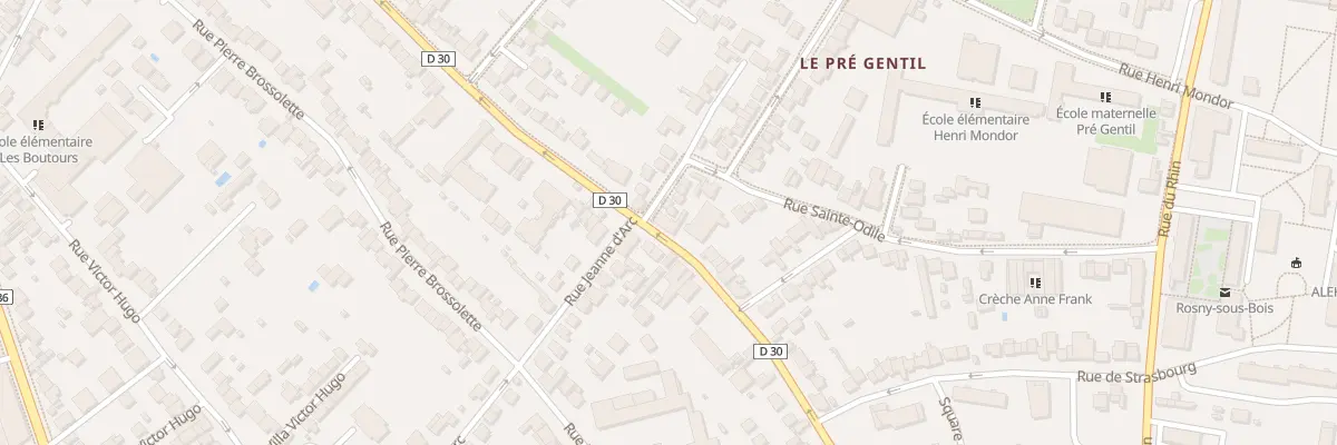Plan du 87 Rue du Gen Leclerc à Rosny-sous-Bois