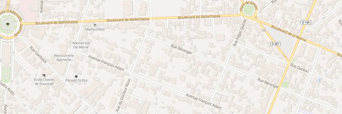 Plan du 6 Rue Béranger à Saint-Maur-des-Fossés