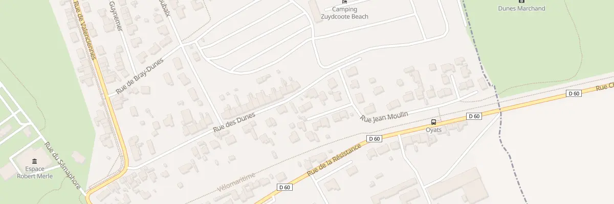 Plan du 86 Rue des Dunes à Zuydcoote
