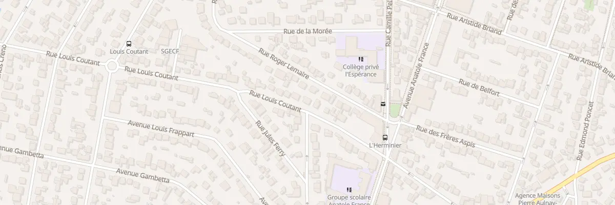Plan du 18 Rue Louis Coutant à Aulnay-sous-Bois