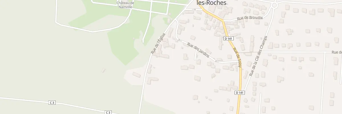 Plan du 3 Rue de l’Eglise à Nainville-les-Roches
