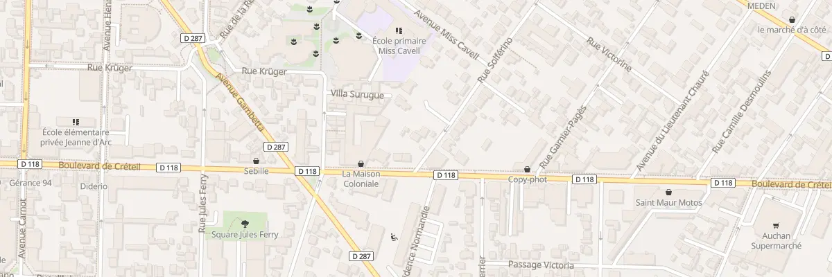 Plan du 34T Rue Solférino à Saint-Maur-des-Fossés