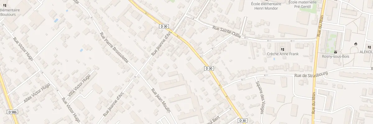 Plan du 126 Rue du Gen Leclerc à Rosny-sous-Bois