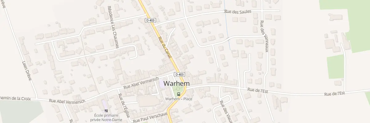 Plan du 2 Rue du Canal à Warhem