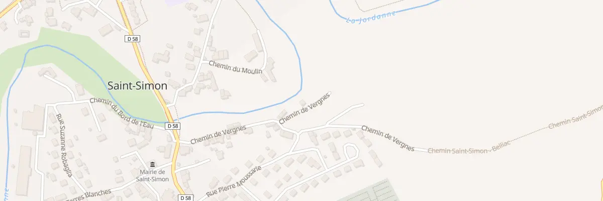 Plan du 7 Che de Vergnes à Saint-Simon