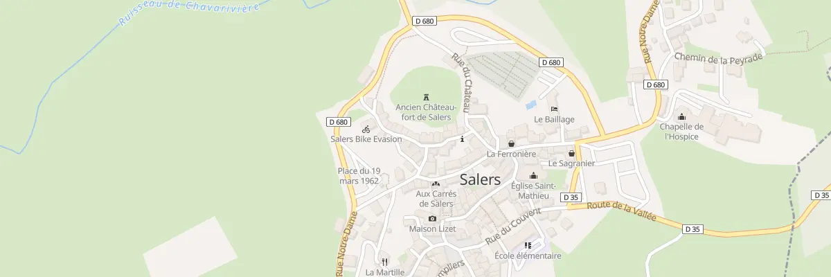 Plan du 5051 Le Bourg à Salers