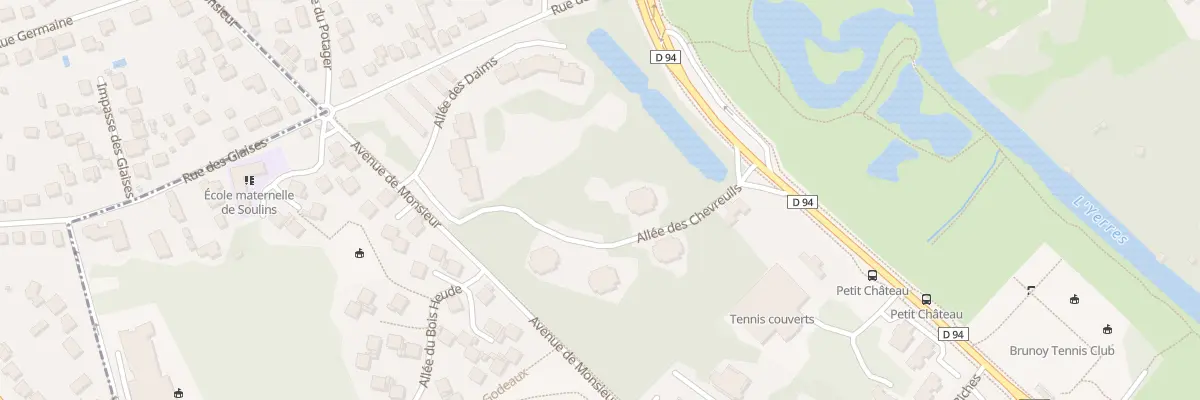 Plan du 3 All des Chevreuils à Brunoy