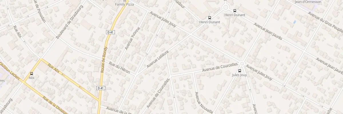 Plan du 19 Av Lelièvre à Aulnay-sous-Bois