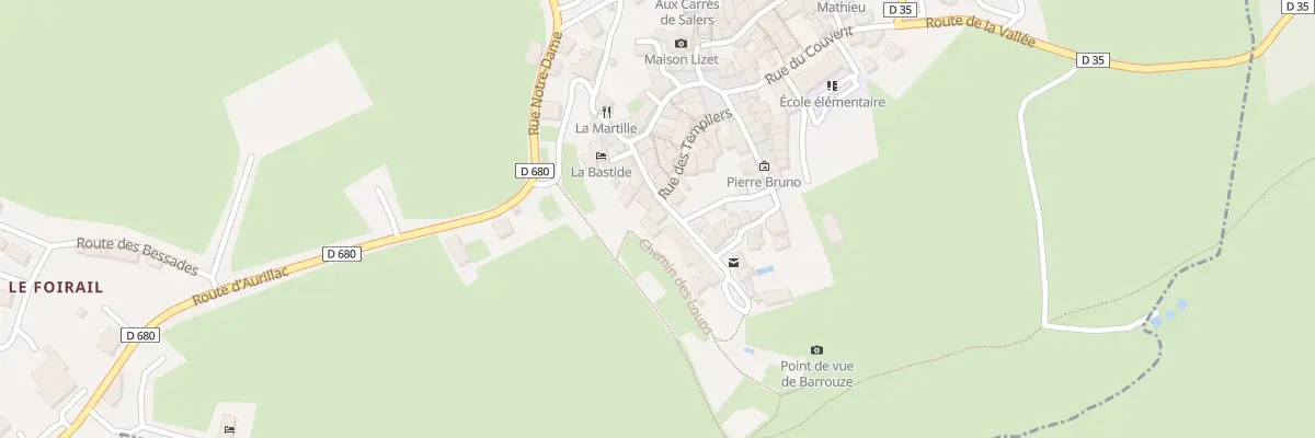 Plan du 5194 Le Bourg à Salers
