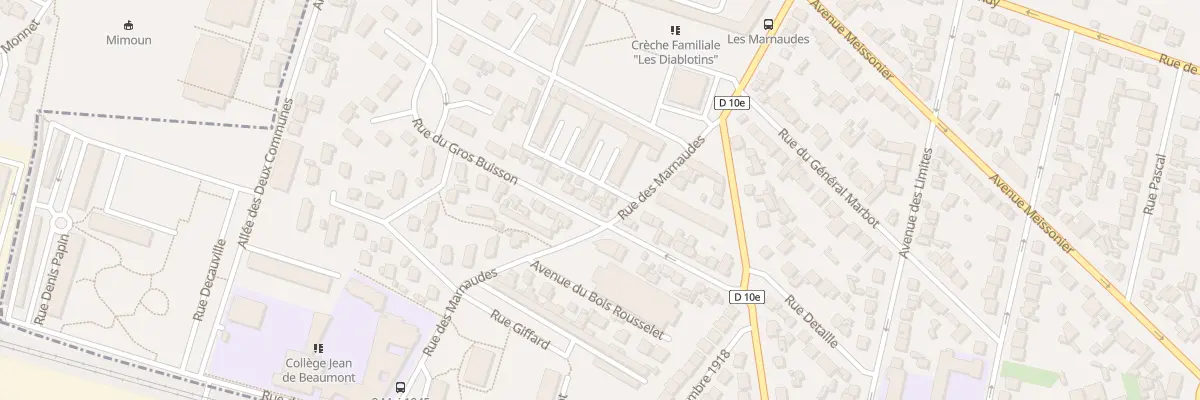 Plan du 22 Rue du Gros Buisson à Villemomble