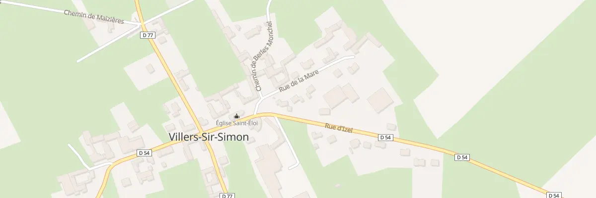 Plan du 2B Rue de la Mare à Villers-Sir-Simon