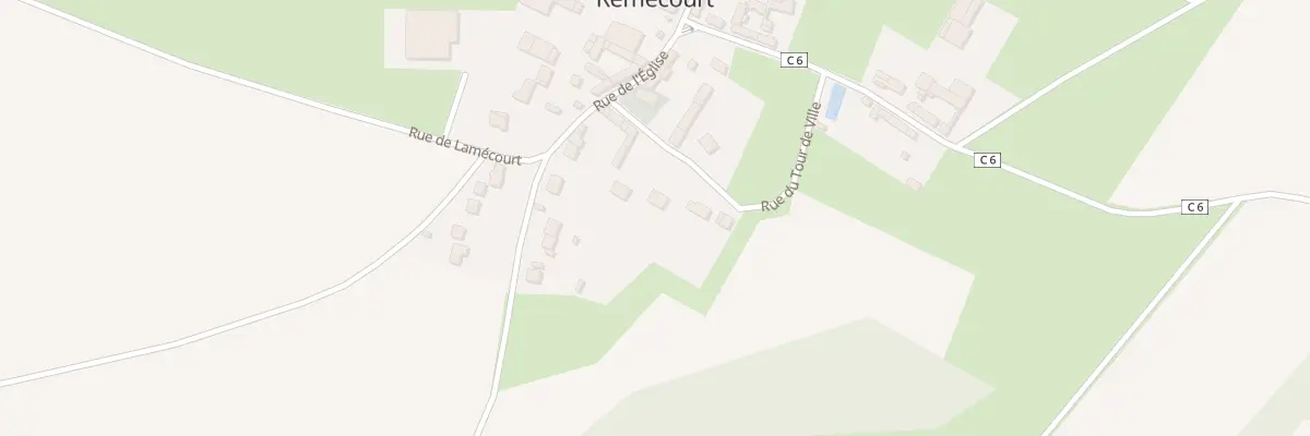 Plan du 84 Rue du Tour de Ville à Rémécourt