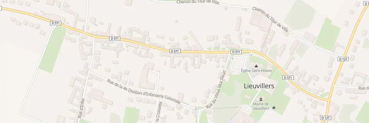 Plan du 405 Gr Grande Rue à Lieuvillers