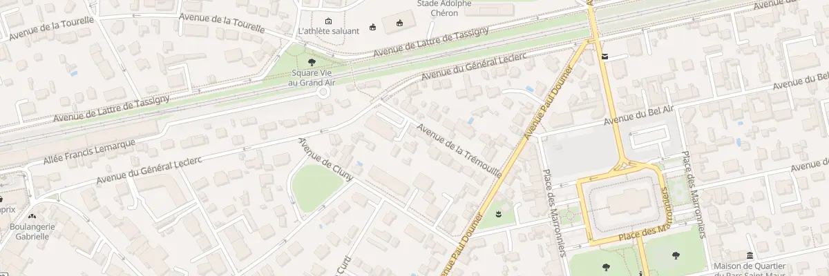 Plan du 6B Av de la Trémouille à Saint-Maur-des-Fossés