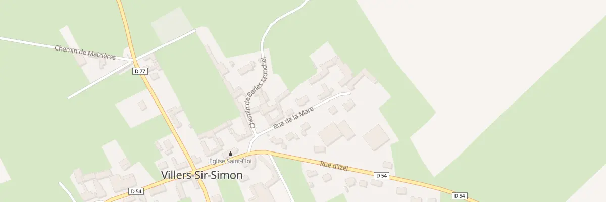 Plan du 3B Rue de la Mare à Villers-Sir-Simon