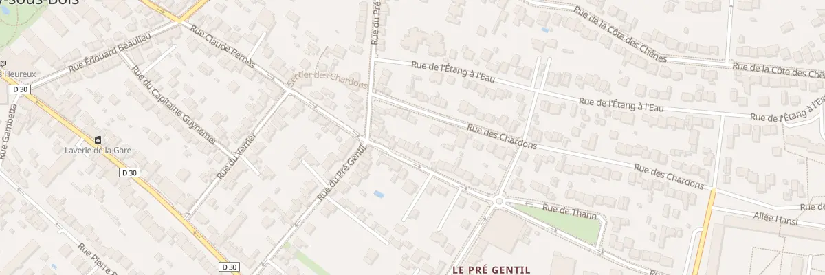 Plan du 107B Rue Claude Pernes à Rosny-sous-Bois