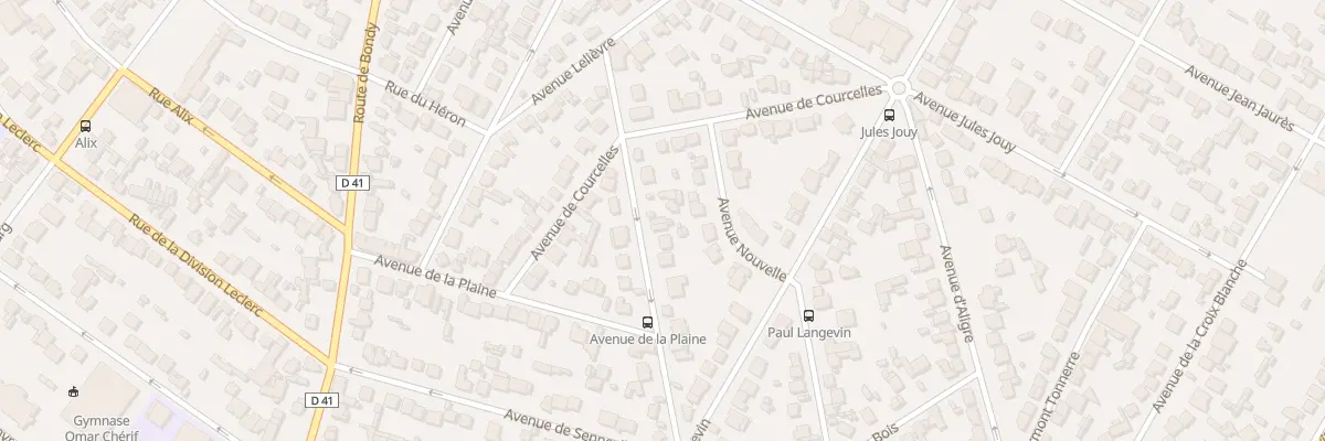 Plan du 15 Av de Pomereu à Aulnay-sous-Bois