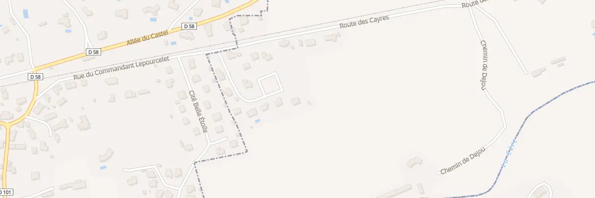 Plan du 6 Lotissement les Cayrouses à Giou-de-Mamou