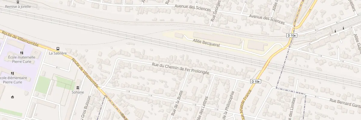 Plan du 41 Rue du Chem de Fer Prolongee à Bondy