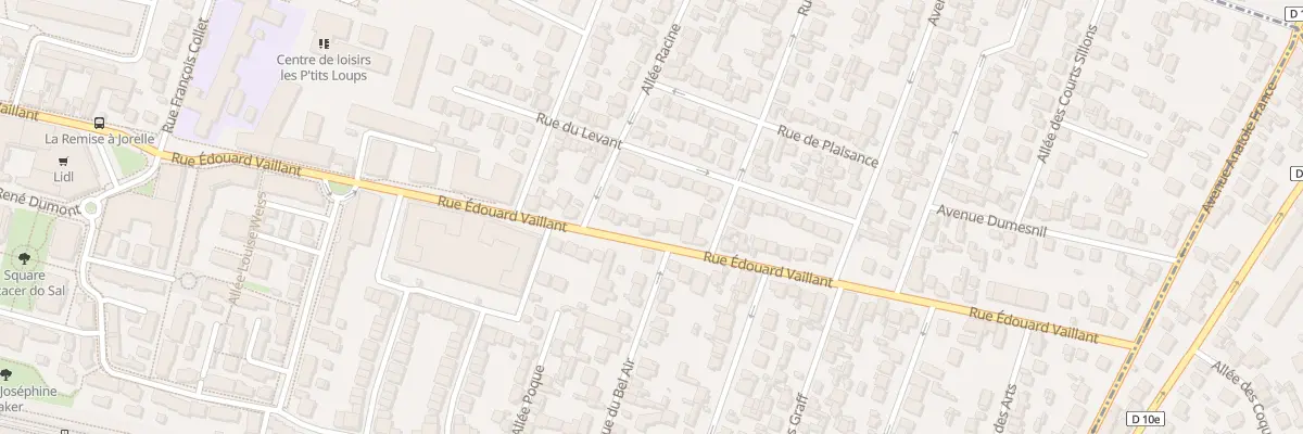 Plan du 207 Rue Edouard Vaillant à Bondy