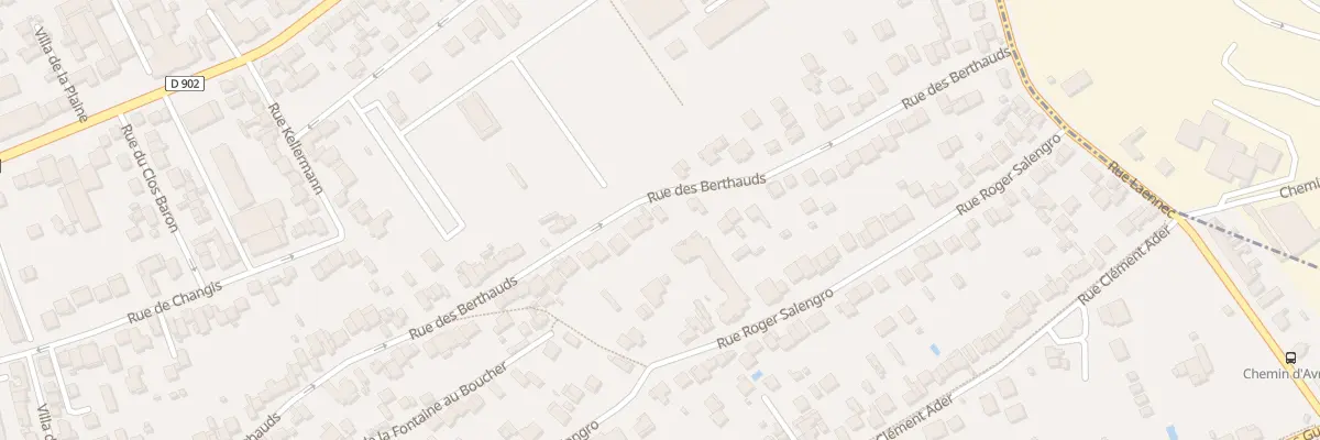 Plan du 130 Rue des Berthauds à Rosny-sous-Bois