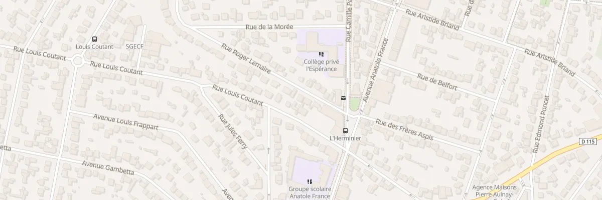 Plan du 11 Rue Roger Lemaire à Aulnay-sous-Bois
