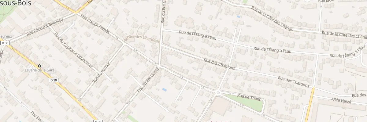 Plan du 107T Rue Claude Pernes à Rosny-sous-Bois