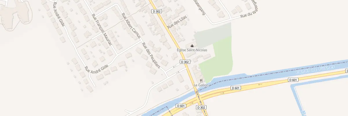 Plan du 23 Rue du Gen de Gaulle à Zuydcoote