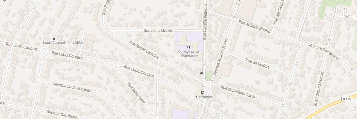 Plan du 16 Rue Roger Lemaire à Aulnay-sous-Bois