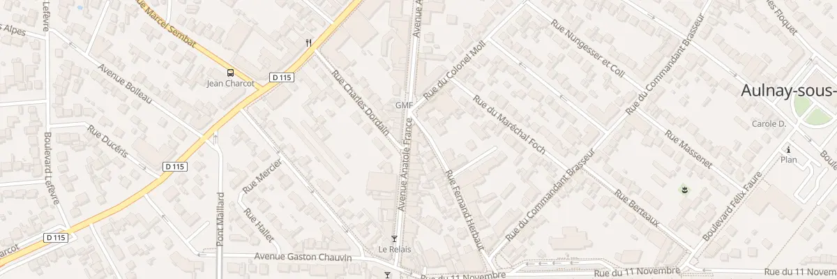 Plan du 28 Av Anatole France à Aulnay-sous-Bois