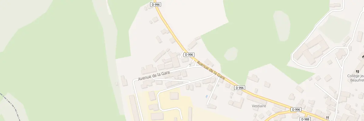 Plan du 44B Av de la Gare à Auzances