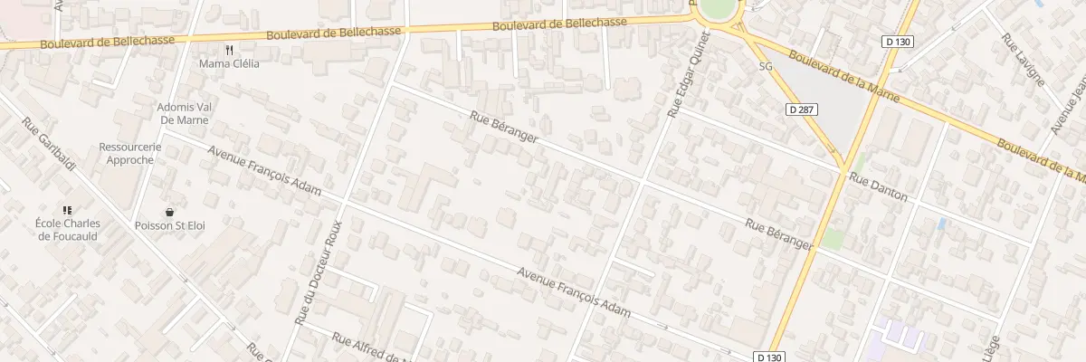 Plan du 14 Rue Béranger à Saint-Maur-des-Fossés