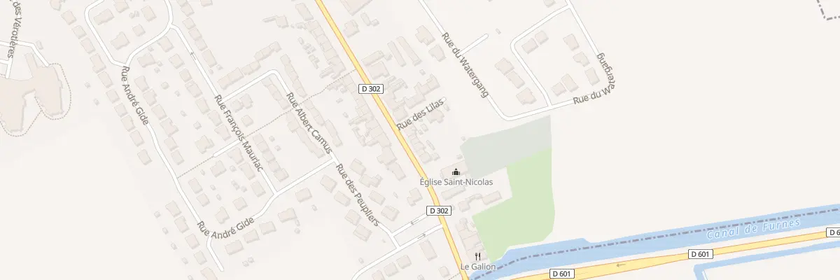 Plan du 36 Rue du Gen de Gaulle à Zuydcoote