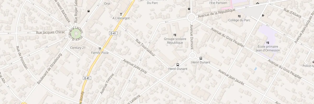 Plan du 13B Rue Tournadour à Aulnay-sous-Bois